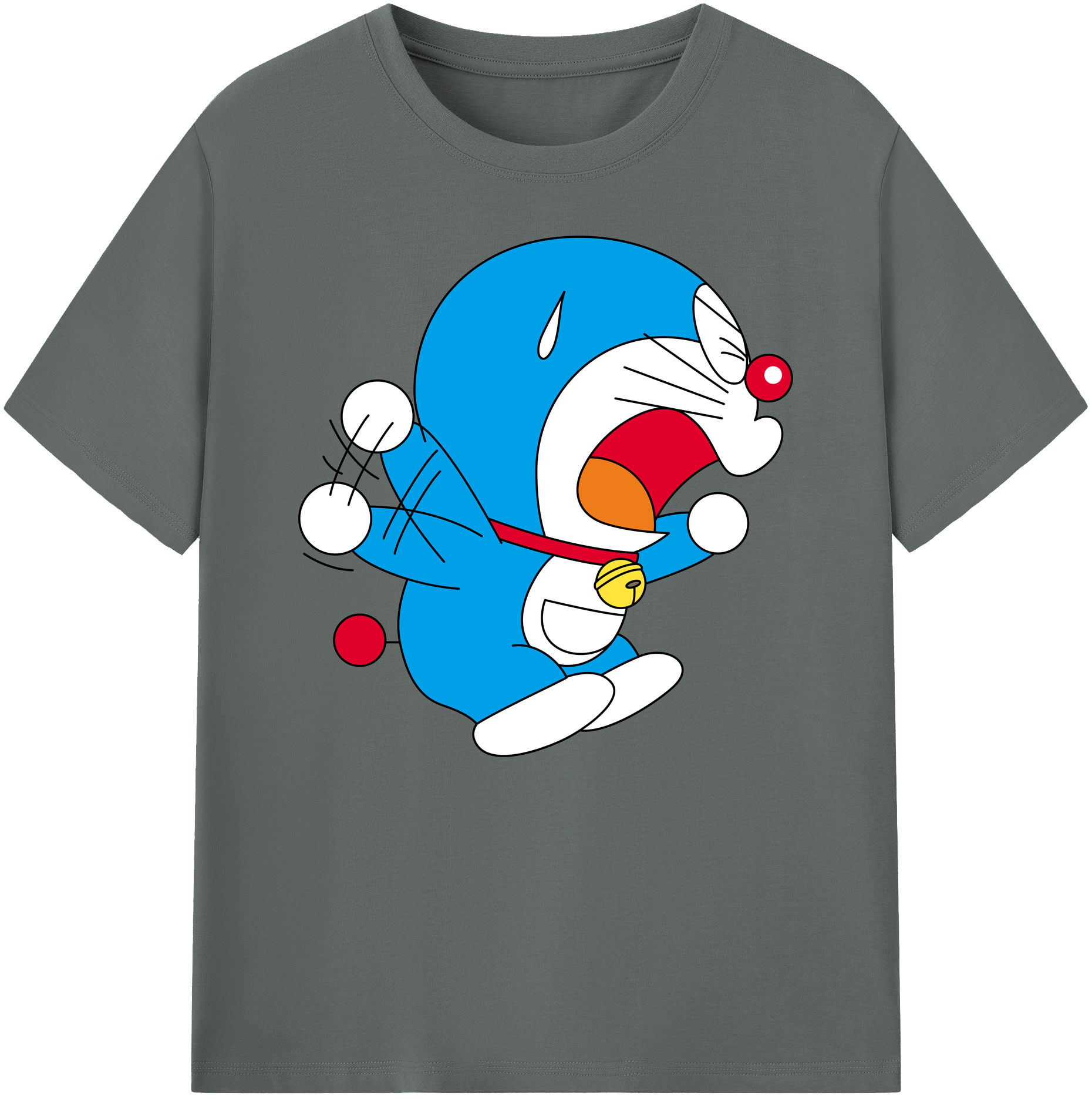 （画像用） ドラえもん Doraemon 綿100％ メンズ半袖Tシャツ｜肌触りやわらか＆通気性